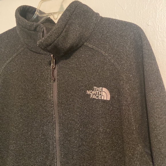The North Face Charcoal Grey Fleece Zip Up Jacket - Picture 2 of 6